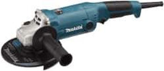 Makita - 6" Wheel Diam, 10,000 RPM, Corded Angle & Disc Grinder - 5/8-11 Spindle, 120 Volts, 10.5 Amps - All Tool & Supply