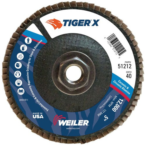 5 × 5/8-11 ARBOR 40X FLAP DISC - All Tool & Supply