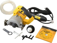 DeWALT - 4-3/8" Blade Diam, Tile Saw - 13,000 RPM, 120 Volts, 10.8 Amps, 20mm Arbor - All Tool & Supply