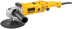 DeWALT - 7" Pad Diam, 600 & 3,500 RPM, Handheld Electric Polisher - 5/8-11" Spindle Thread, 12 Amps, 115 Volts - All Tool & Supply