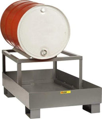 Little Giant - 33 Gal Sump, 1 Drum, Steel Drum Rack - 51" Long x 26" Wide x 22" High - All Tool & Supply