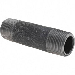 Value Collection - 3/4" Diam x 3-1/2" Long Steel Black Pipe Nipple - Threaded - All Tool & Supply