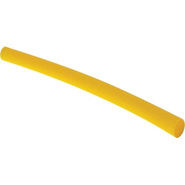 Value Collection - 4" Long Heat Shrink Electrical Tubing - Yellow - All Tool & Supply