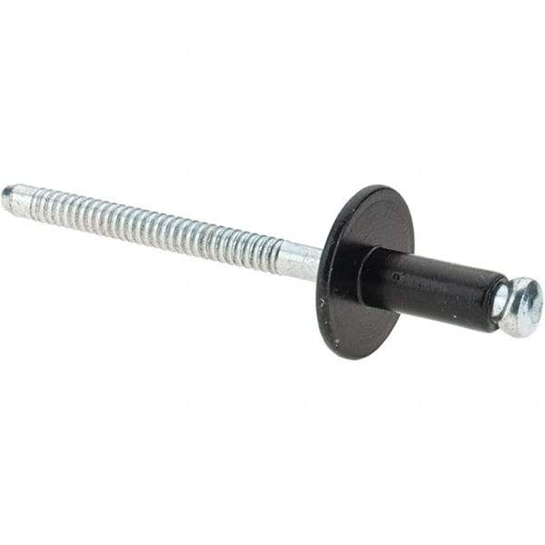 Made in USA - Aluminum Peel Blind Rivet - Aluminum Mandrel, 0.046" to 0.0203" Grip, 3/16" Head Diam, - All Tool & Supply