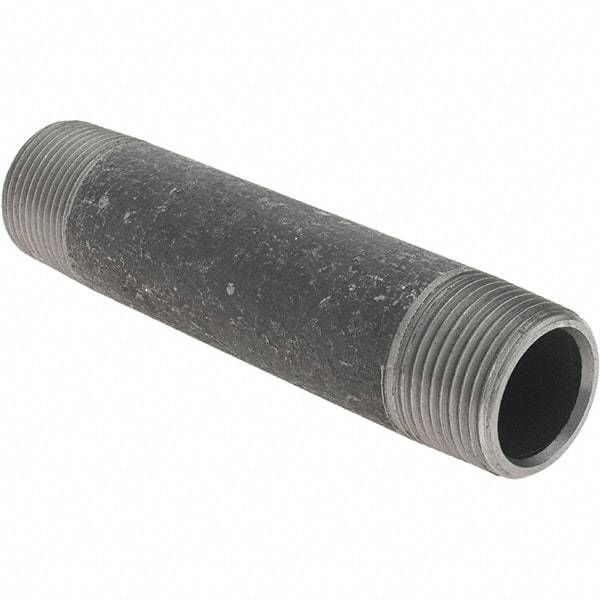 Value Collection - 1" Diam x 5-1/2" Long Steel Black Pipe Nipple - Threaded - All Tool & Supply