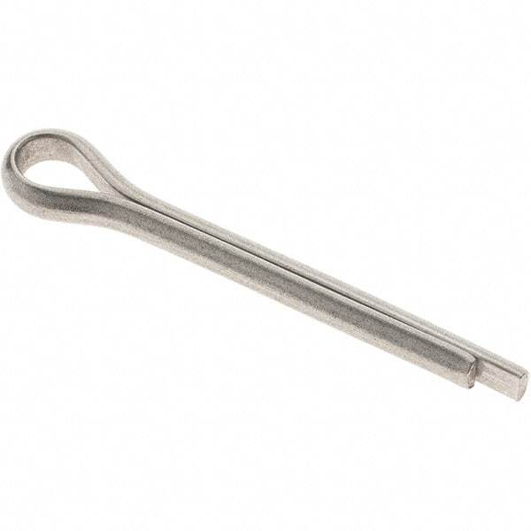 Value Collection - 3/16" Diam x 1-1/2" Long Extended Prong Cotter Pin - Grade 18-8, Uncoated, Stainless Steel - All Tool & Supply