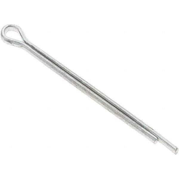 Value Collection - 1/8" Diam x 2" Long Extended Prong Cotter Pin - Grade 2, Zinc-Plated, Steel - All Tool & Supply