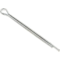 Value Collection - 1/8" Diam x 2" Long Extended Prong Cotter Pin - Grade 2, Zinc-Plated, Steel - All Tool & Supply