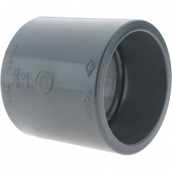 Value Collection - 3" PVC Plastic Pipe Coupling - Slip x Slip End Connections - All Tool & Supply