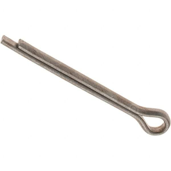 Value Collection - 5/32" Diam x 1-1/2" Long Extended Prong Cotter Pin - Grade 2, Zinc-Plated, Steel - All Tool & Supply