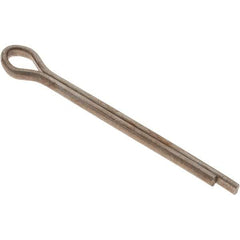 Value Collection - 1/8" Diam x 1-1/2" Long Extended Prong Cotter Pin - Grade 2, Zinc-Plated, Steel - All Tool & Supply