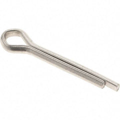 Value Collection - 5/32" Diam x 1" Long Extended Prong Cotter Pin - Grade 18-8, Uncoated, Stainless Steel - All Tool & Supply