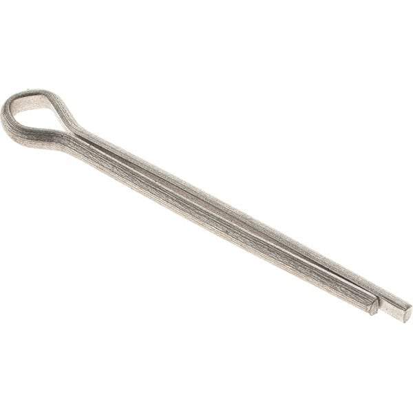 Value Collection - 1/8" Diam x 1-1/2" Long Extended Prong Cotter Pin - Grade 18-8, Uncoated, Stainless Steel - All Tool & Supply