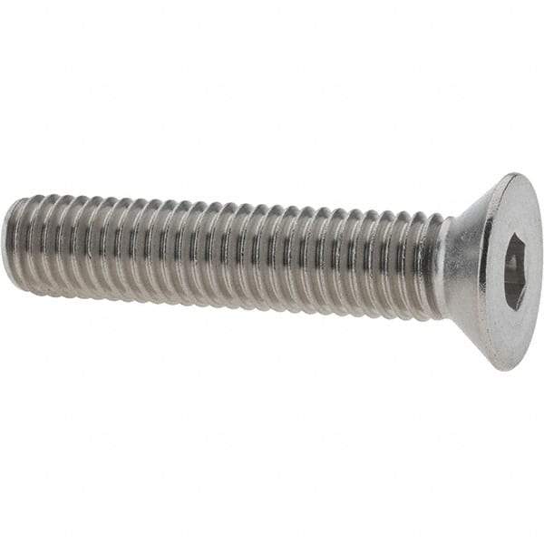 Value Collection - 1/2-13 UNC Hex Socket Drive, 82° Flat Screw - Grade 18-8 Stainless Steel, 2-1/2" OAL - All Tool & Supply