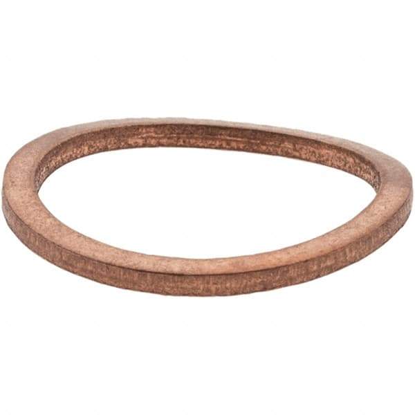 Value Collection - M14 Screw, Copper Standard Flat Washer - 16mm ID x 20mm OD, 1.5mm Thick - All Tool & Supply