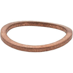 Value Collection - M14 Screw, Copper Standard Flat Washer - 16mm ID x 20mm OD, 1.5mm Thick - All Tool & Supply