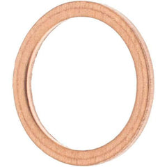 Value Collection - M12 Screw, Copper Standard Flat Washer - 14mm ID x 18mm OD, 1.5mm Thick - All Tool & Supply