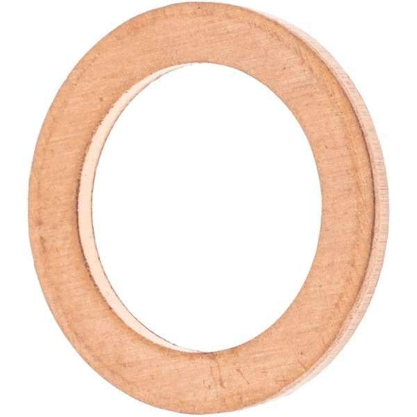 Value Collection - M10 Screw, Copper Standard Flat Washer - 12mm ID x 18mm OD, 1.5mm Thick - All Tool & Supply