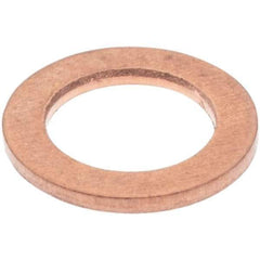 Value Collection - M5 Screw, Copper Standard Flat Washer - 6mm ID x 10mm OD, 1mm Thick - All Tool & Supply