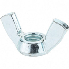 Value Collection - 1/2-13 UNC, Zinc Plated, Steel Type A Wing Nut - 1.94" Wing Span, 1" Wing Span - All Tool & Supply