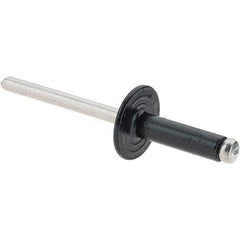 Made in USA - Aluminum Open End Blind Rivet - Aluminum Mandrel, 3/16" Head Diam, - All Tool & Supply