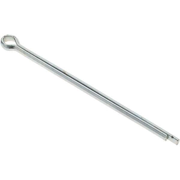 Value Collection - 1/4" Diam x 5" Long Extended Prong Cotter Pin - Grade 2, Zinc-Plated, Steel - All Tool & Supply