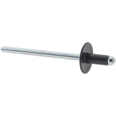 Value Collection - Steel Peel Blind Rivet - Steel Mandrel, 1/8" to 3/16" Grip, - All Tool & Supply