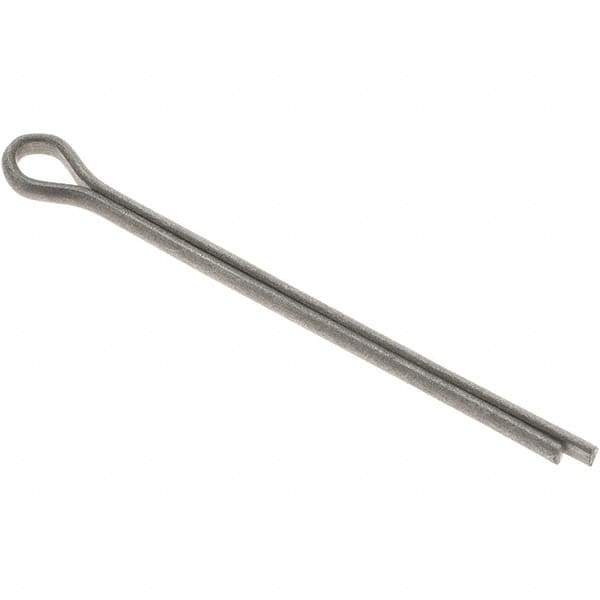 Value Collection - 3/32" Diam x 1-1/2" Long Extended Prong Cotter Pin - Grade 2, Zinc-Plated, Steel - All Tool & Supply