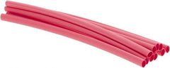 Value Collection - 6" Long Heat Shrink Electrical Tubing - Red - All Tool & Supply