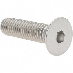 Value Collection - 3/8-16 UNC Hex Socket Drive, 82° Flat Screw - Grade 18-8 Stainless Steel, 1-1/2" OAL - All Tool & Supply