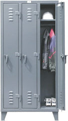 Strong Hold - 4 Door, 1 Tier, Steel Locker - All Tool & Supply