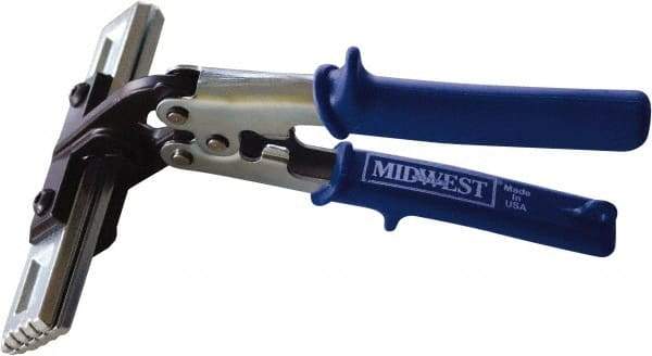 Midwest Snips - 10" OAL Offset Hand Seamer for HVAC - 1" Jaw Width, 2" Jaw Depth - All Tool & Supply