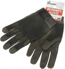 Ability One - Size XL Nylon/Spandura General Protection Work Gloves - For Mechanic's & Lifting, Uncoated, Hook & Loop Cuff, Full Fingered, Black, Paired - All Tool & Supply