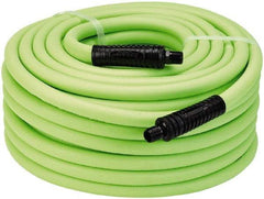 Legacy - 1/2" ID x 0.74" OD 100' Long Multipurpose Air Hose - MNPT x MNPT Ends, 300 Working psi, 140°, 3/8" Fitting, Green - All Tool & Supply