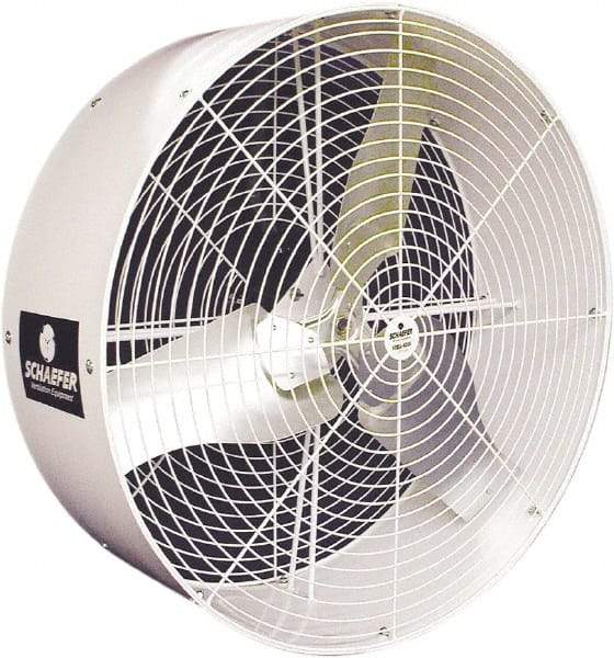 Schaefer Ventilation Equipment - 36" Blade, 1/2 hp, 11,380 CFM, Industrial Circulation Fan - Ceiling Mount, 1 Speed - All Tool & Supply