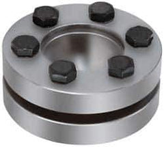 Climax Metal Products - M6 Thread, 62mm Bore Diam, 4.331" OD, Shaft Locking Device - 10 Screws, 23,715 Lb Axial Load, 4.331" OAW, 0.906" Thrust Ring Width, 2,412 Ft/Lb Max Torque - All Tool & Supply