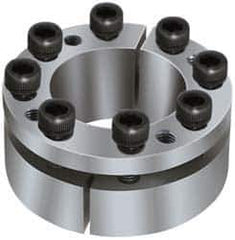 Climax Metal Products - M10 Thread, 3-7/16" Bore Diam, 5.118" OD, Shaft Locking Device - 9 Screws, 34,204 Lb Axial Load, 5.118" OAW, 0.945" Thrust Ring Width - All Tool & Supply