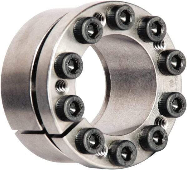 Climax Metal Products - M4 Thread, 5/16" Bore Diam, 7/8" OD, Shaft Locking Device - 3 Screws, 1,643 Lb Axial Load, 1" OAW, 0.394" Thrust Ring Width, 257 Ft/Lb Max Torque - All Tool & Supply