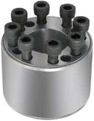 Climax Metal Products - M8 Thread, 1-15/16" Bore Diam, 3.15" OD, Shaft Locking Device - 8 Screws, 37,041 Lb Axial Load, 3.15" OAW, 2.205" Thrust Ring Width - All Tool & Supply