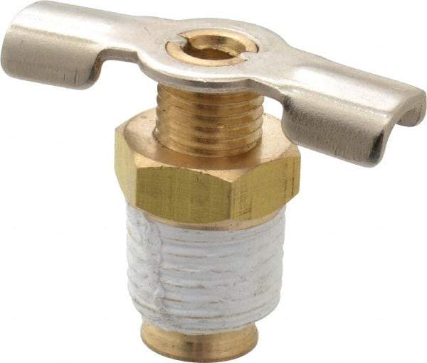 Value Collection - Steel Wing Nut Valve Drain Cock & Shutoff Valve - 1/4 Thread, 200 Max psi - All Tool & Supply