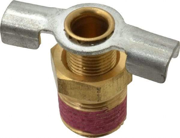 Value Collection - Steel Wing Nut Valve Drain Cock & Shutoff Valve - 3/8 Thread, 200 Max psi - All Tool & Supply