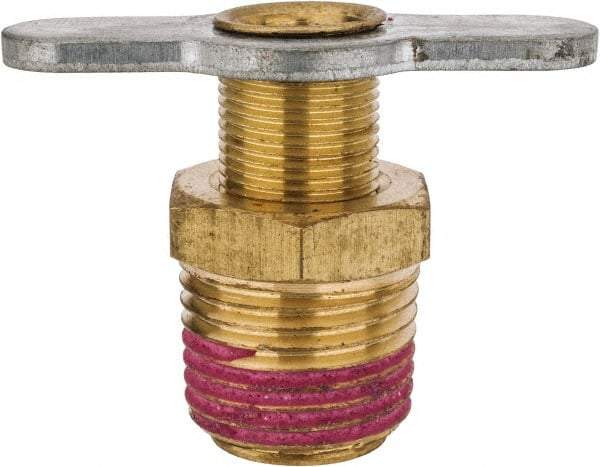 Value Collection - Steel Wing Nut Valve Drain Cock & Shutoff Valve - 1/2 Thread, 200 Max psi - All Tool & Supply