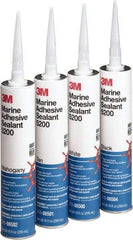 3M - 12.8 oz Cartridge White Polyurethane Marine Adhesive Sealant - 190°F Max Operating Temp, 60 min Tack Free Dry Time - All Tool & Supply