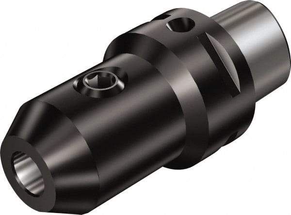 Sandvik Coromant - C5 Outside Modular Connection, 1/2" Hole Diam, Capto to Weldon Straight Shank Adapter - 59.99mm Projection, 23mm Nose Diam, 89.9948mm OAL, Through Coolant - Exact Industrial Supply