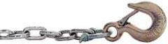 Value Collection - 1/4 Inch Proof Coil Chain with Grab Hooks - 2,000 Lbs. Load Limit - All Tool & Supply