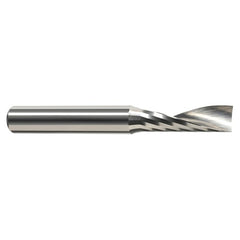 End Mills for Plastics - Single Flute - 0.1250″ (1/8″) Cutter Diameter × 0.3750″ (3/8″) Length of Cut Carbide Square Upcut End Mill for Plastic, 1 Flute