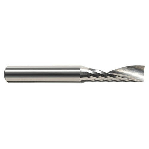 End Mills for Plastics - Single Flute - 0.0469″ (3/64″) Cutter Diameter × 0.1410″ Length of Cut Carbide Square Upcut End Mill for Plastic, 1 Flute