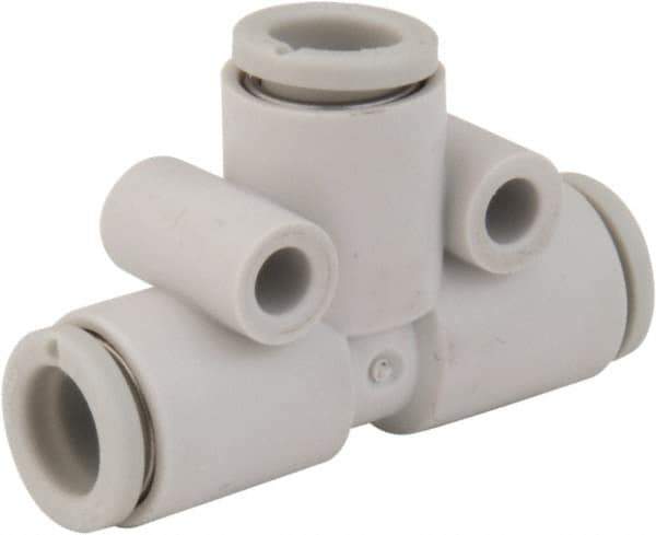 SMC PNEUMATICS - 16mm OD, Brass/Polybutylene Push-to-Connect Union Tee - 145 Max psi - All Tool & Supply