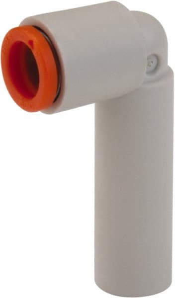 SMC PNEUMATICS - 3/16" OD, Brass/Polybutylene Push-to-Connect Plug-In Reducer Elbow - All Tool & Supply