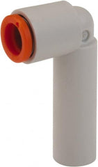 SMC PNEUMATICS - 3/16" OD, Brass/Polybutylene Push-to-Connect Plug-In Reducer Elbow - All Tool & Supply